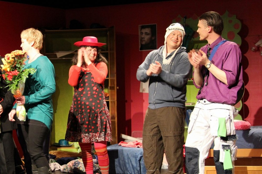 Fjör við frumsýningu Fíusólar