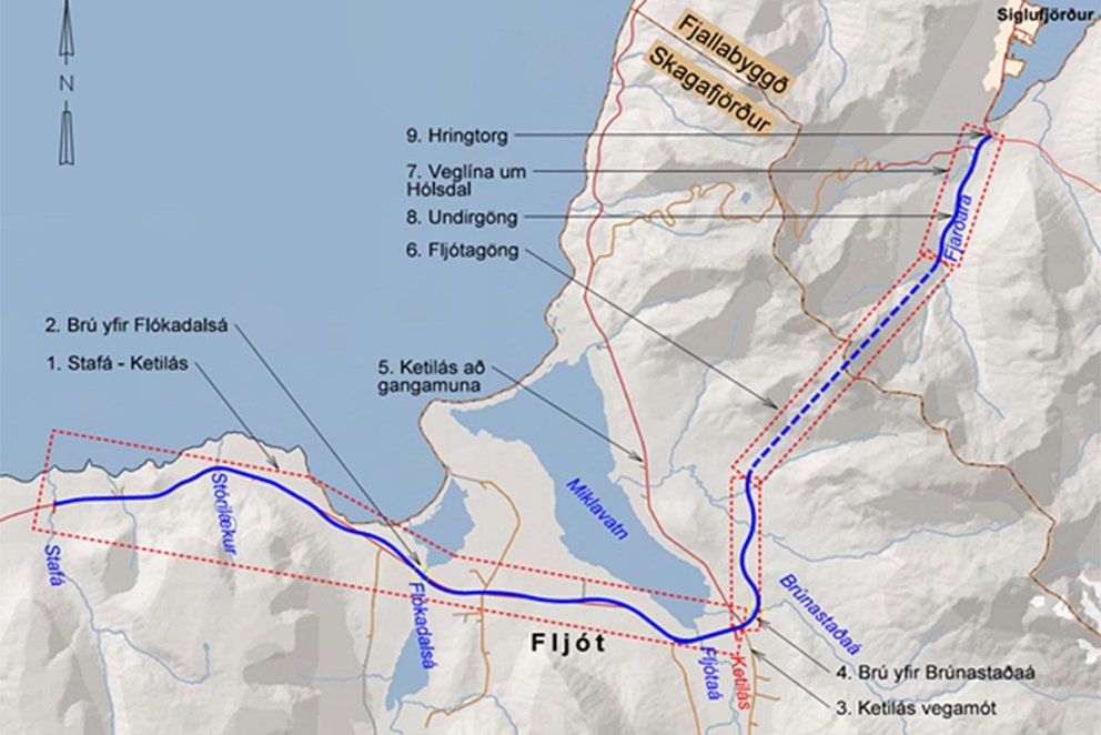 Yfirlitsmynd verkefnis í heild á frumdragastigi