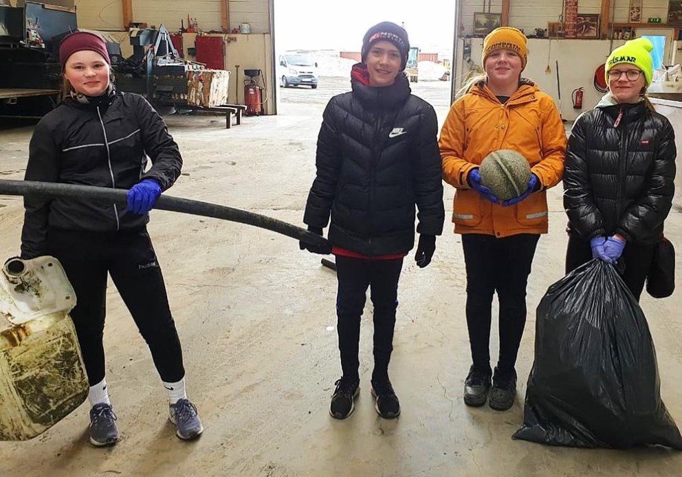 Klara Sólveig, Tómas Bjarki, Una Karen og Rebekka Helena. MYND: FLOKKA EHF