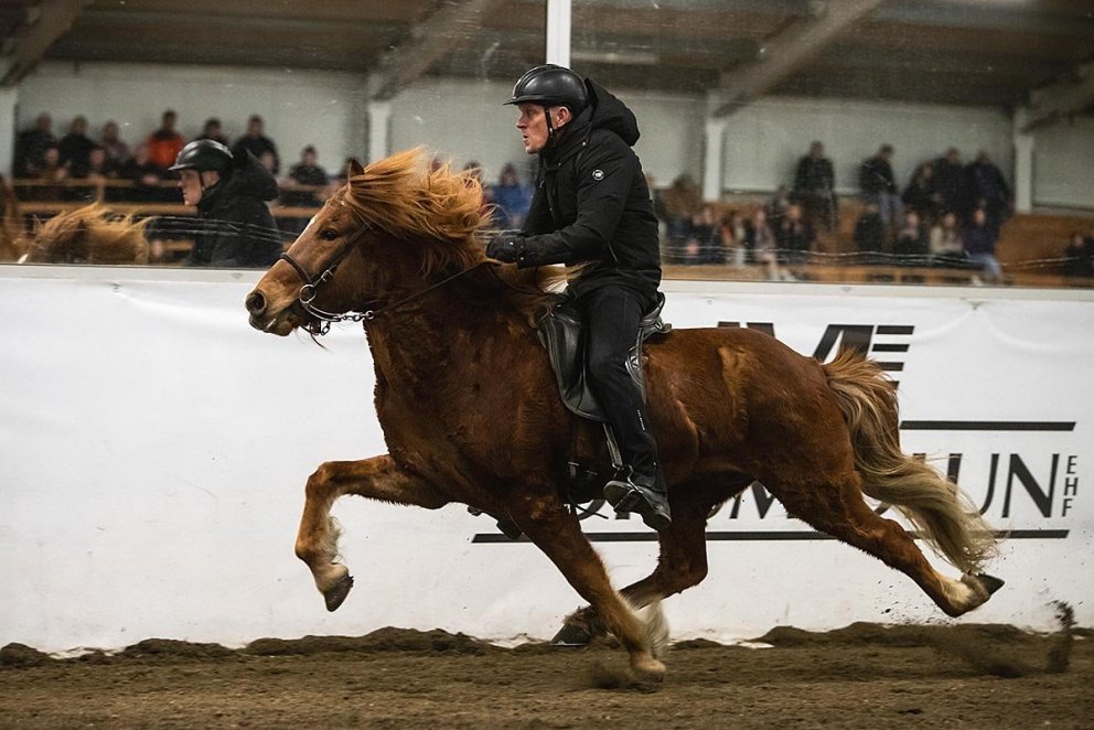 Keppt var í flugskeiði. MYND: LÍNAIMAGES