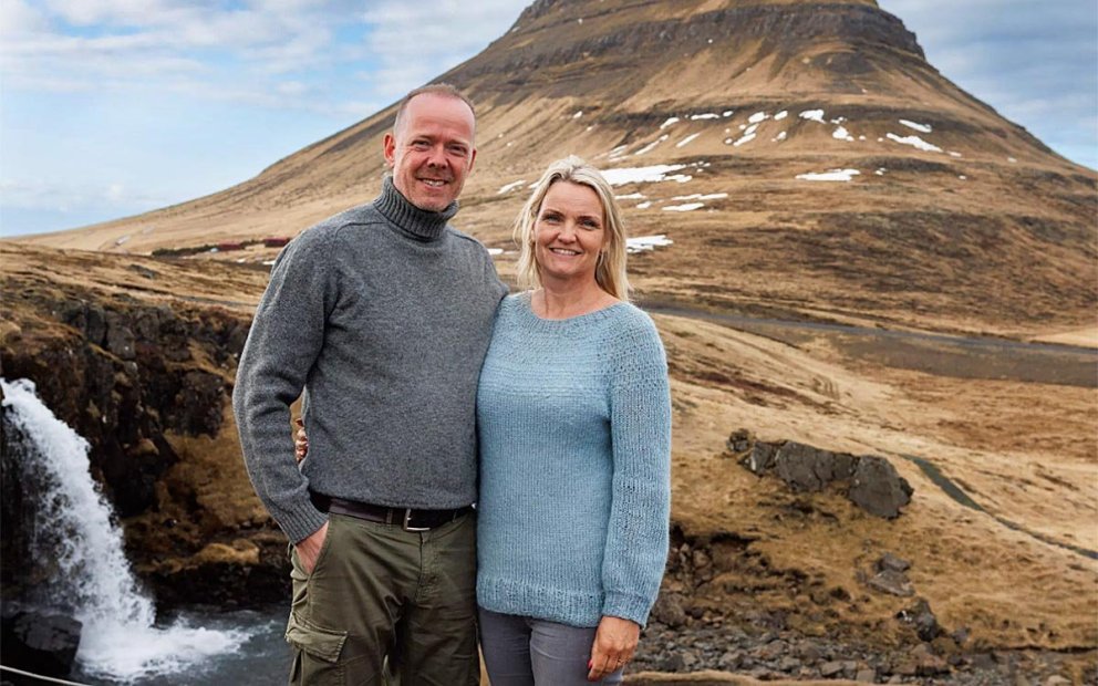 Arnar Þór og Hrafnhildur kona hans.