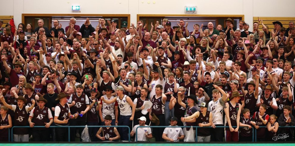 Grettismenn á síðasta heimaleik. MYND DAVÍÐ MÁR