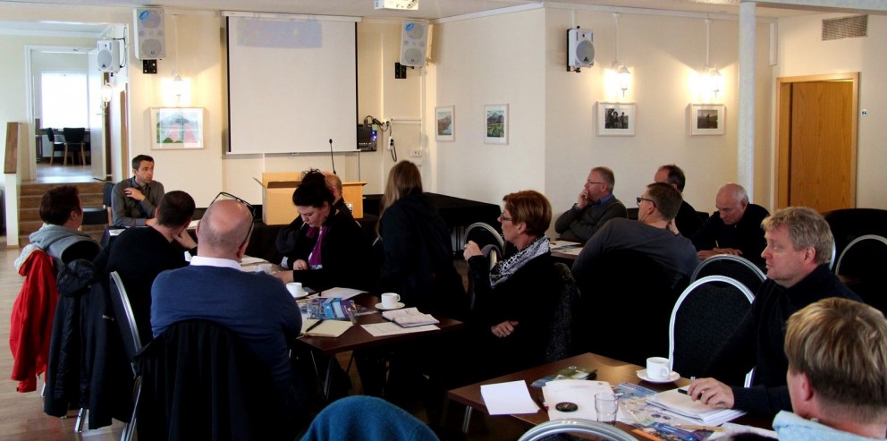 Frá fundi um vegamál á vegum Markaðsstofu Norðurlands sem fór fram á Sauðárkróki. Ljósm./BÞ