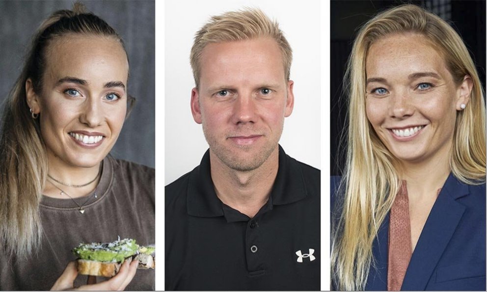 Fyrirlesararnir á námskeiði Knattspyrnuakademíu Norðurlands; Elísa, Einar Örn og Margrét Lára.