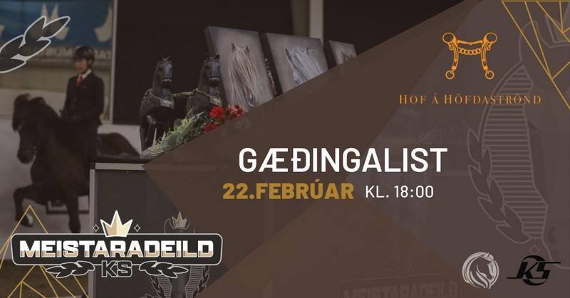 Ráslistinn klár fyrir Meistaradeild KS í hestaíþróttum