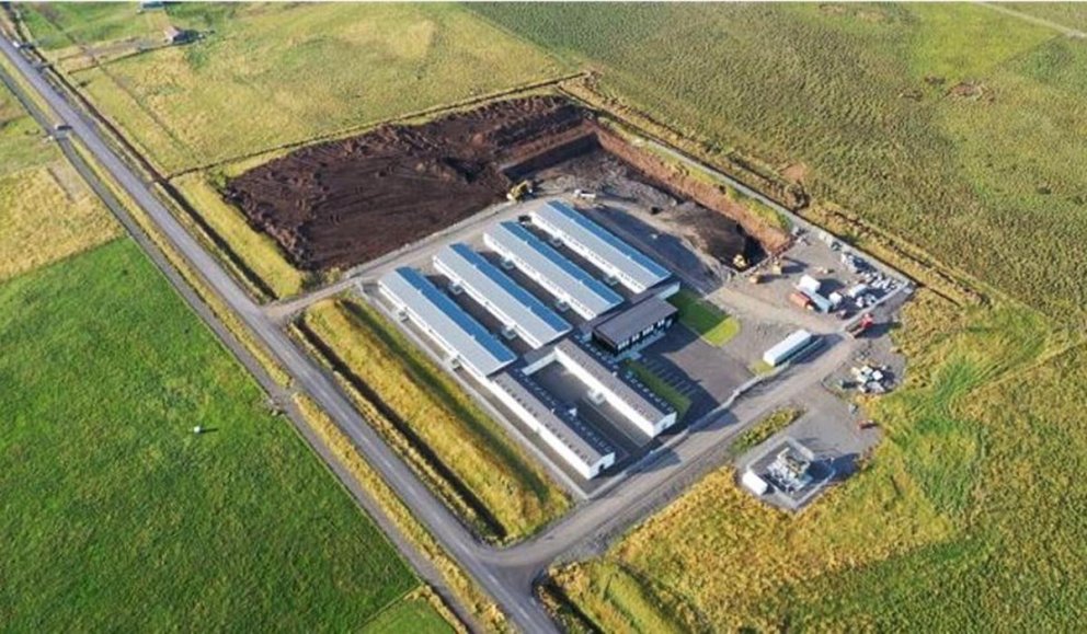 Séð yfir gagnasetur Borealis Data Center á Blönduósi. MYND: HÖSKULDUR B. ERLINGSSON