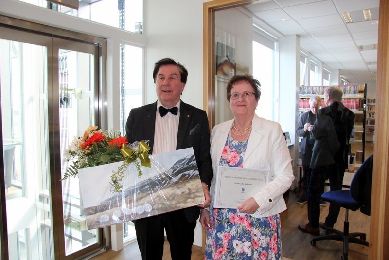 Geirmundur Valtýsson og Mínerva Björnsdóttir á setningu Sæluviku 2019. Mynd: PF.