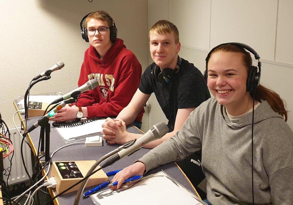 Alexander, Óskar og Íris skipa Gettu betur lið FNV þennan veturinn. MYND: ÁGÚST INGI