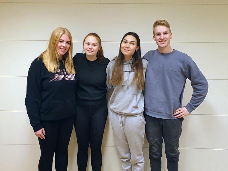 Lið FNV í Gettu betur. MYND AF VEF FNV