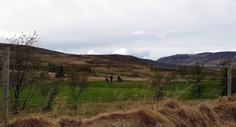 Golfarar í góðri sveiflu í maí sl. Mynd: PF.