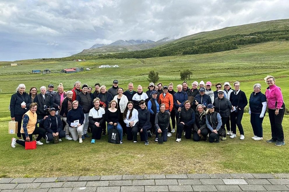 Það er líf og fjör hjá Golfklúbbi Skagafjarðar. MYND AÐSEND