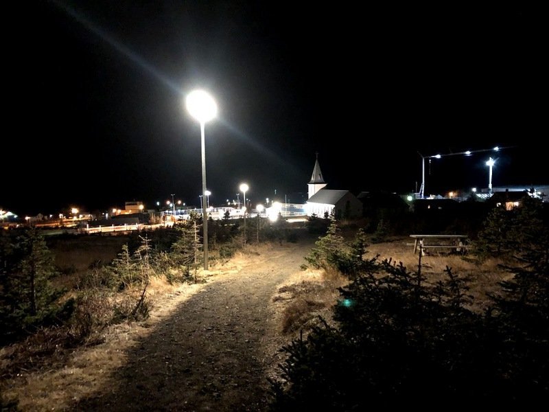 Stígurinn við Syðri-Hvammsá. Mynd af hunathing.is, Ína Björk Ársælsdóttir