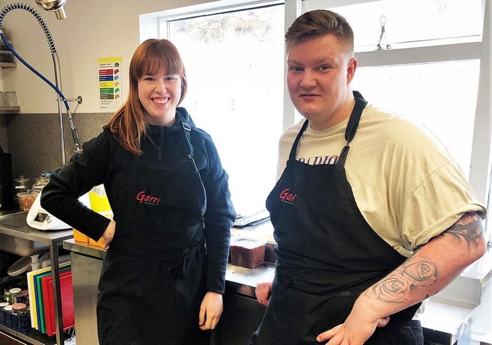 Tobba yfirkokkur í Gránu (Þorbjörg Jóna Guðmundsdóttir) ásamt Kristni Gísla Jónssyni landsliðskokki.
