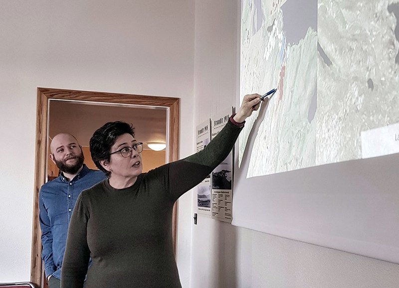 Frá fundi á Hólmavík. Mynd af FB.