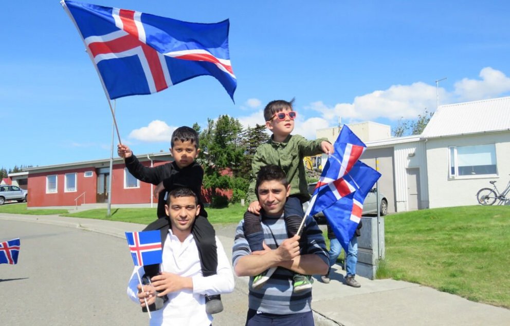 Frá hátíðarhöldum í fyrra á Hvammstanga. Mynd: Guðmundur Jónsson