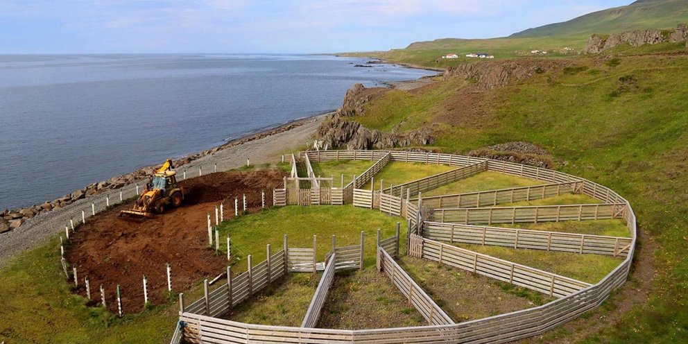 Séð yfir Hamarsrétt. MYNDIR: ÓAB