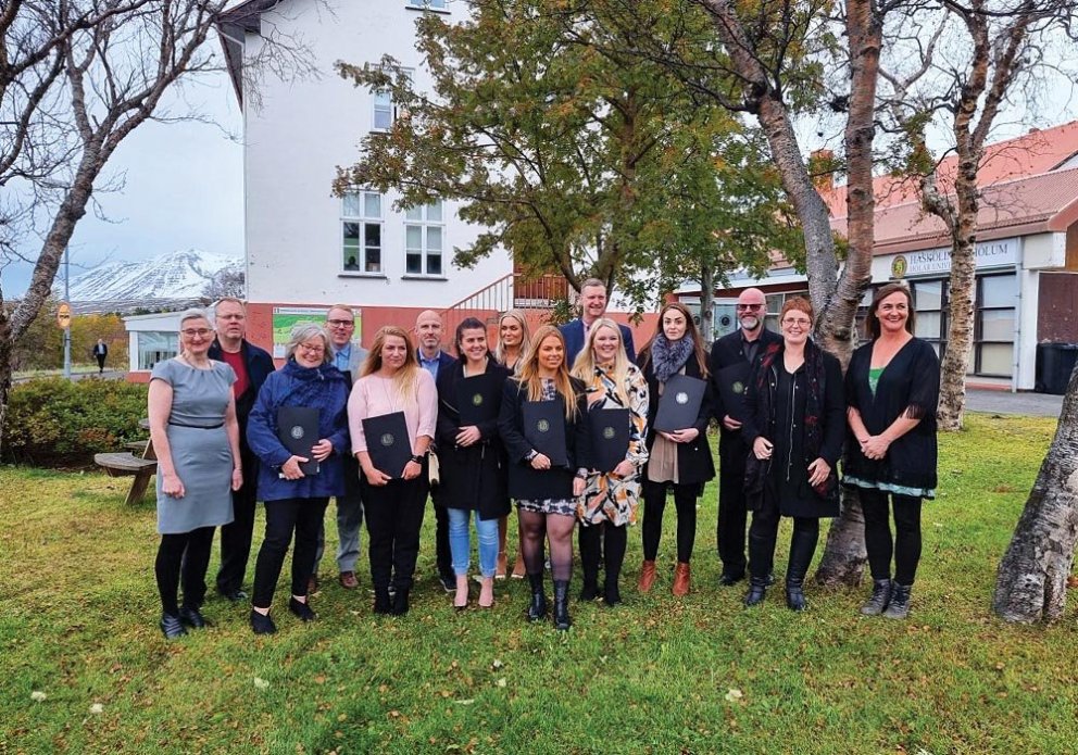 Brautskráningarnemar haustið 2021. MYND: HÓLAR.IS