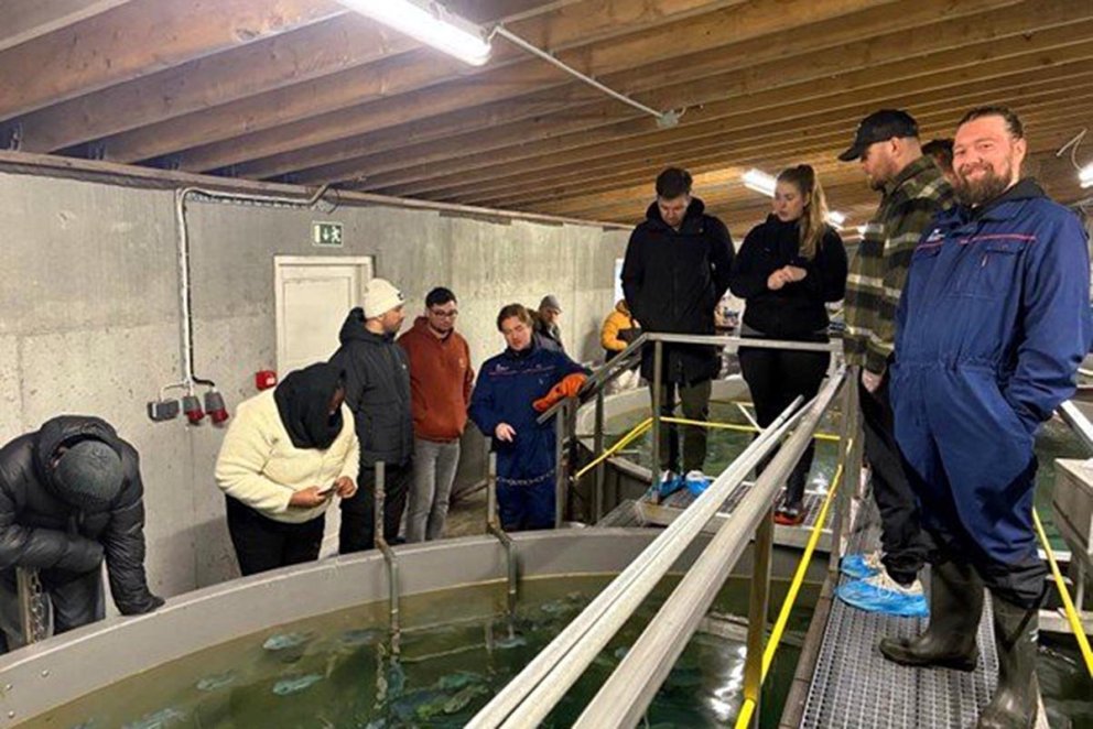 Frá vettvangsferðinni. MYND AF HÓLAR.IS