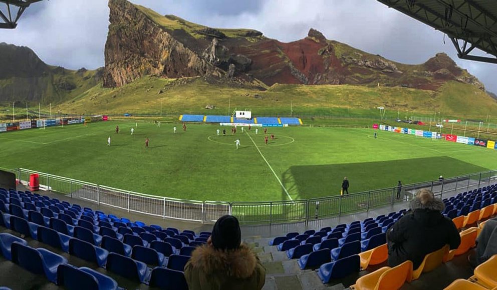 Frá Hásteinsvelli í dag. MYND AF FB-SÍÐU STUÐNINGSMANNA TINDASTÓLS / MARÍANNA CORNETTE