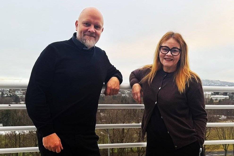 Áskell Heiðar framkvæmdastjóri Landsmóts og Hildur Karen mótsstjóri. MYND: LANDSMÓT.IS