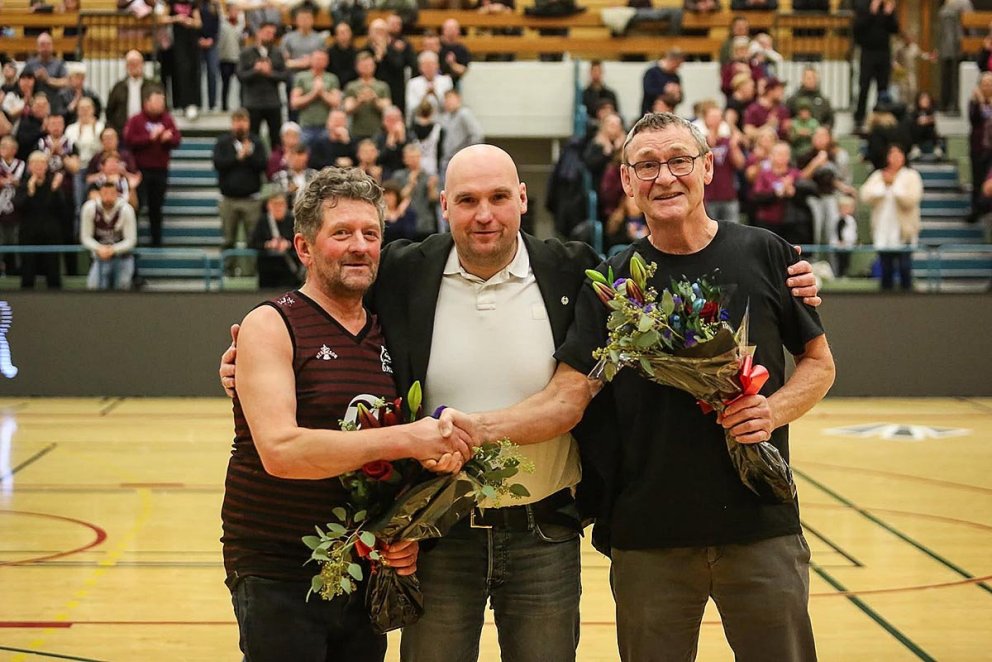 Þórólfur Óli, Dagur Þór formaður og Siggi Frosta. MYND AF FB-SÍÐU TINDASTÓLS