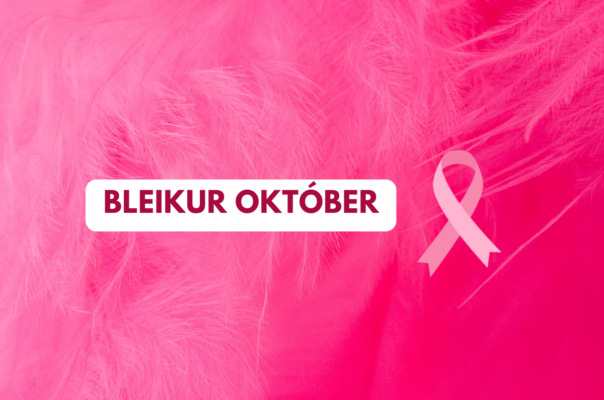 Bleika slaufan er að fara í sölu. Mynd. Af netinu.