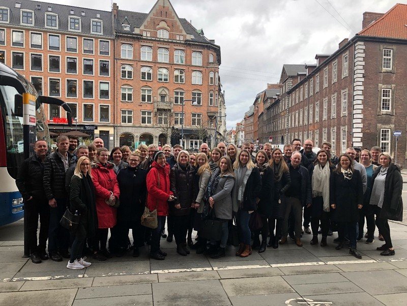 Hópurinn á heimleið. Aðsend mynd.