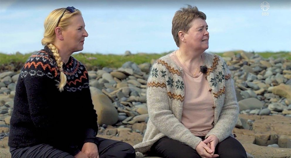 Helga Björg er til hægri á myndinni. SKJÁSKOT AF RÚV