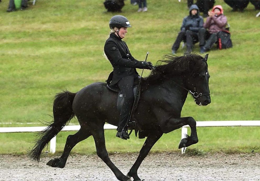 Helga Una Björnsdóttir á fullri ferð. MYND: ÓÐINN ÖRN JÓHANNSSON