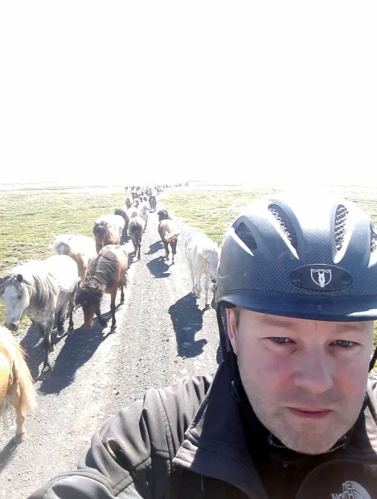 Sigfús Ingi á ferð um Þingeyjarsýslur sl. sumar. Aðsend mynd.