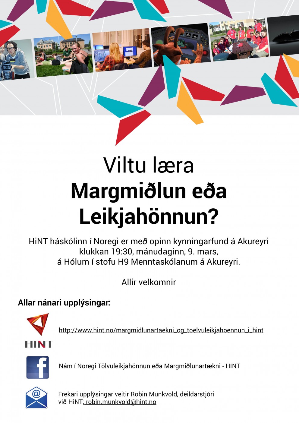 HiNT háskólinn í kynningarferð