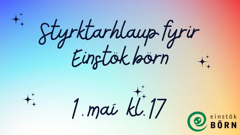 Styrktarhlaup Einstakra barna á Sauðárkróki þann 1. maí