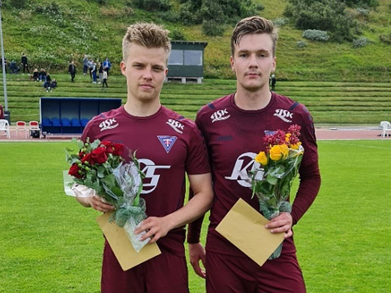 Hólmar Daði og Jónas Aron. MYND: RÚNAR RÚNARSSON