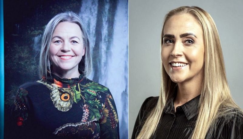 Hólmfríður Árnadóttir og Álfhildur Leifsdóttir.