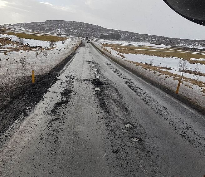 Holóttur vegur. Mynd af vef Vegagerðarinnar.