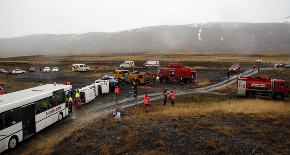 Hópslys sett á svið í Skagafirði