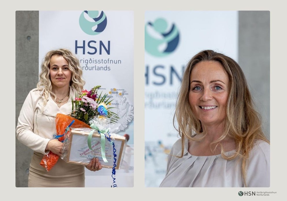 Teresa og Hulda Þórey. MYND AF HSN.IS