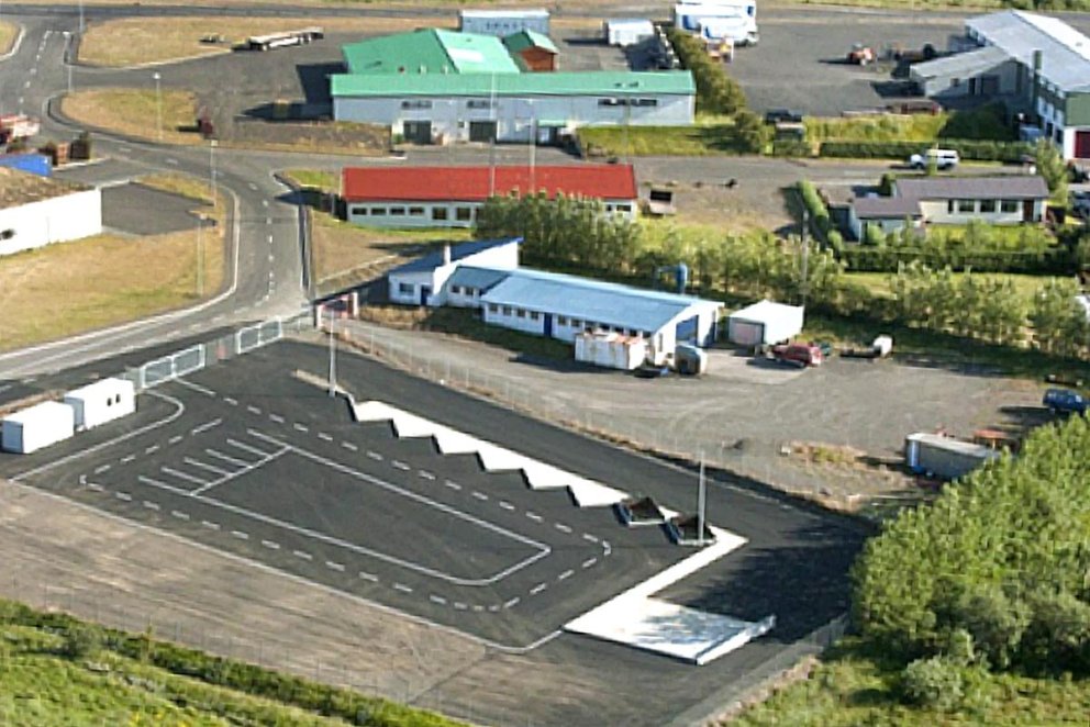 Séð yfir gámasvæði Terra á Blönduósi. MYND AF VEF TERRA