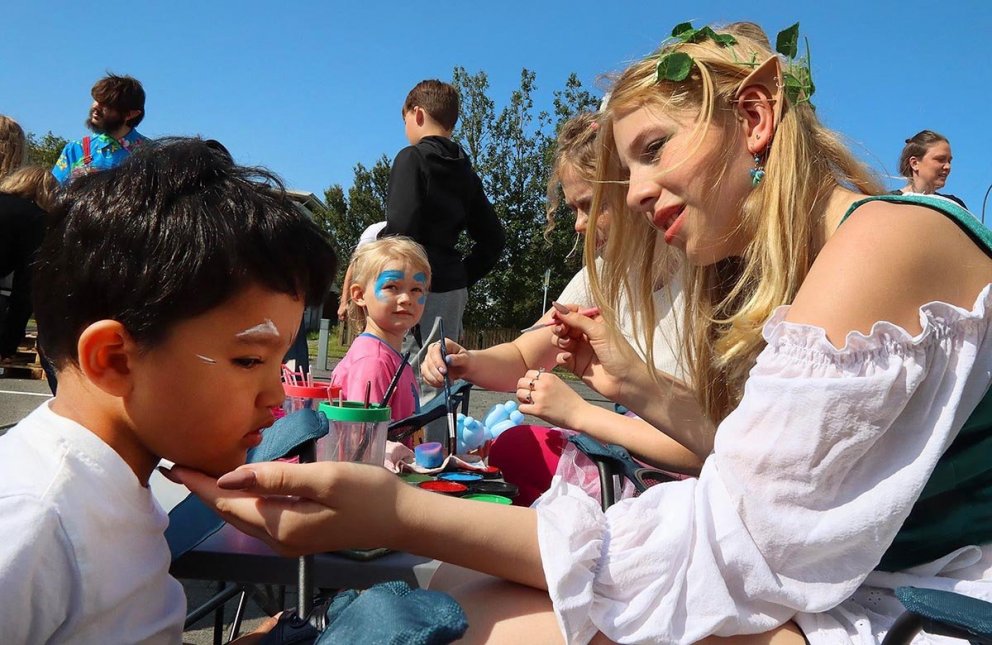 Það var boðið upp á andlirsmálun á Húnavöku. MYNDIR: ÓAB