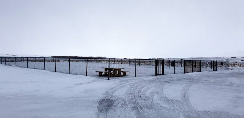 Nýja hundasvæðið við Borgargerði á Sauðárkróki. Mynd:skagafjordur.is