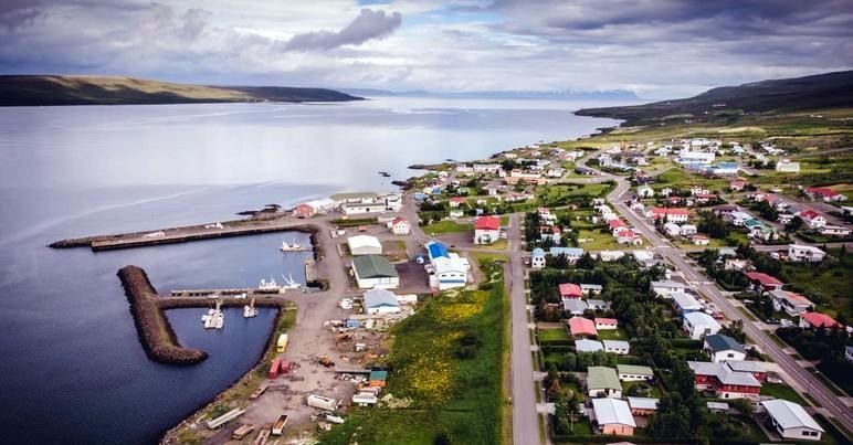 Horft yfir Hvammstanga. Mynd af FB-síðu Stemmu.