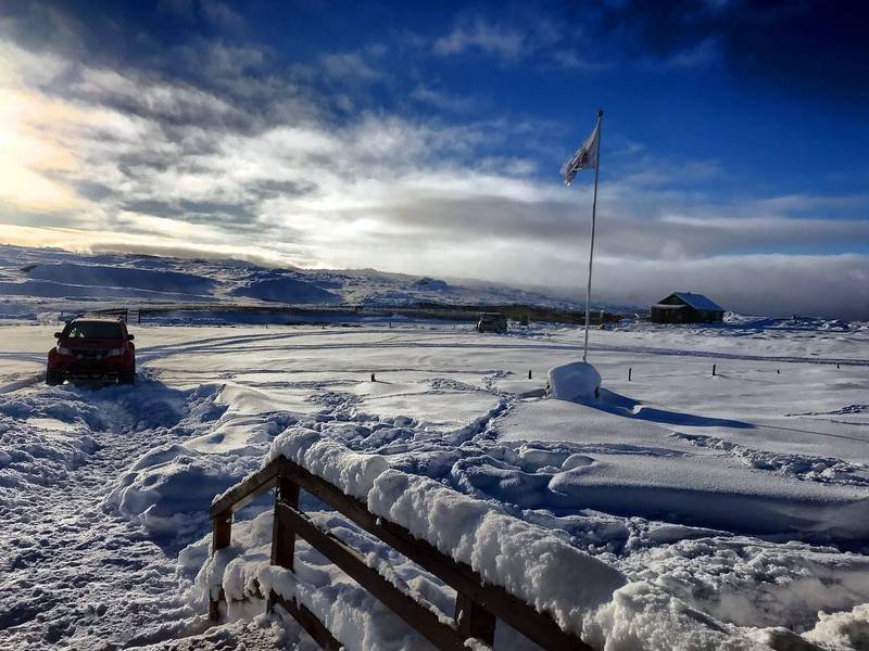 Frá Hveravöllum. Mynd af Facebooksíðu Hveravalla.