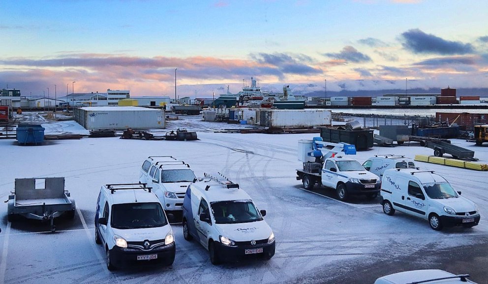 Útsýnið af skrifstofu Feykis á Hesteyrinni á Króknum. MYND: ÓAB