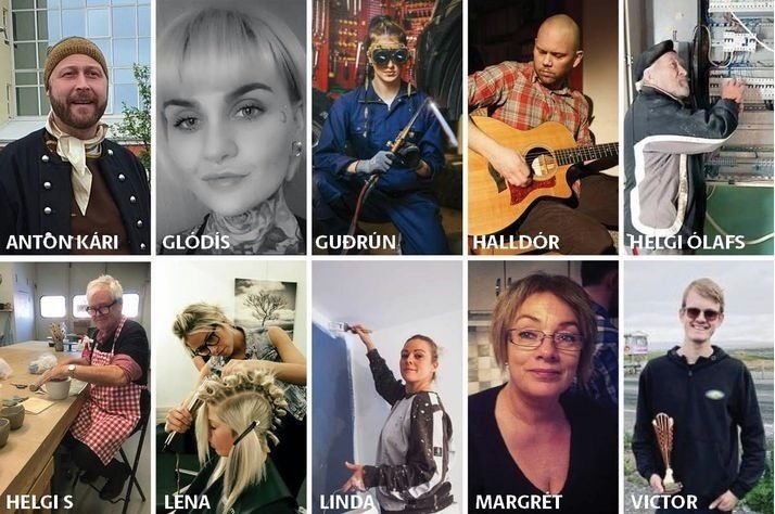 Þeir tíu sem kosningin stendur um. Mynd:visir.is