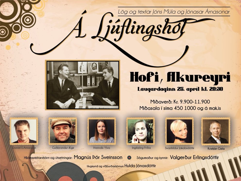Það verður notaleg kvöldstund í Hofi.