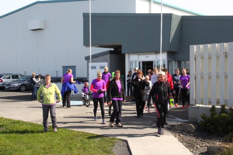 Konur hlaupa saman á Hvammstanga