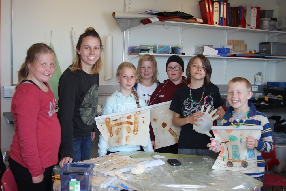 Inga Birna og börnin/Mynd: BG