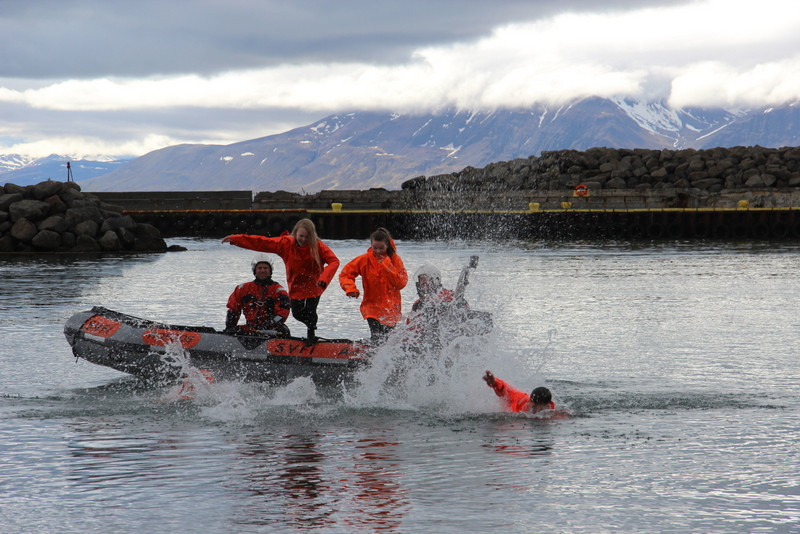 Björgunarsveitin Grettir stóð fyrir skemmtidagskrá við höfnina á Hofsósi. Myndir:FE