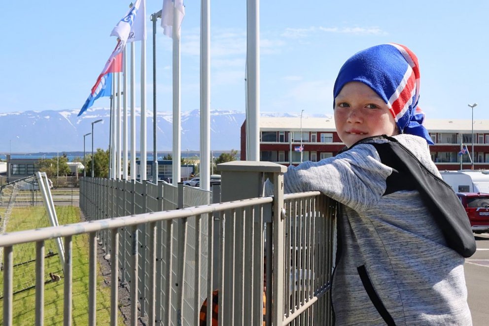 Beðið eftir að mótið hefjist. MYNDIR: ÓAB