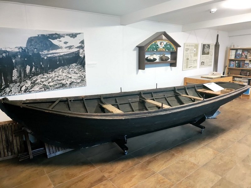 Bytta Björns „dasks“ í „nausti sínu“ á Byggðasafniniu. Mynd: Gunnar Rögnvaldsson.